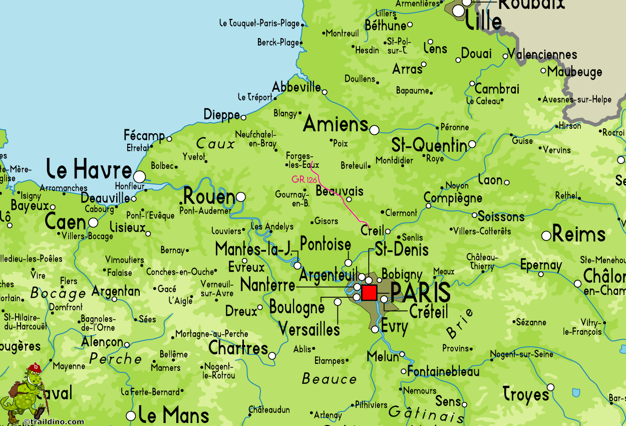 northern france map