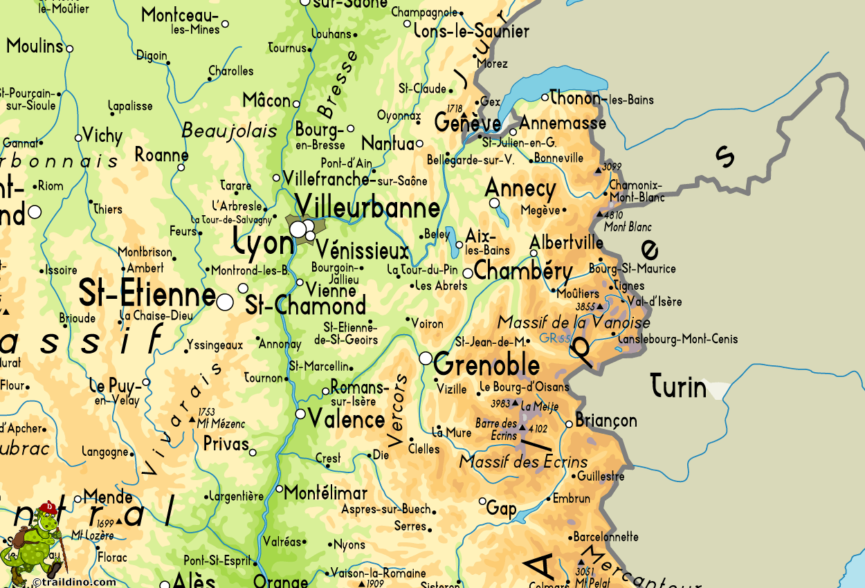 Map of GR55