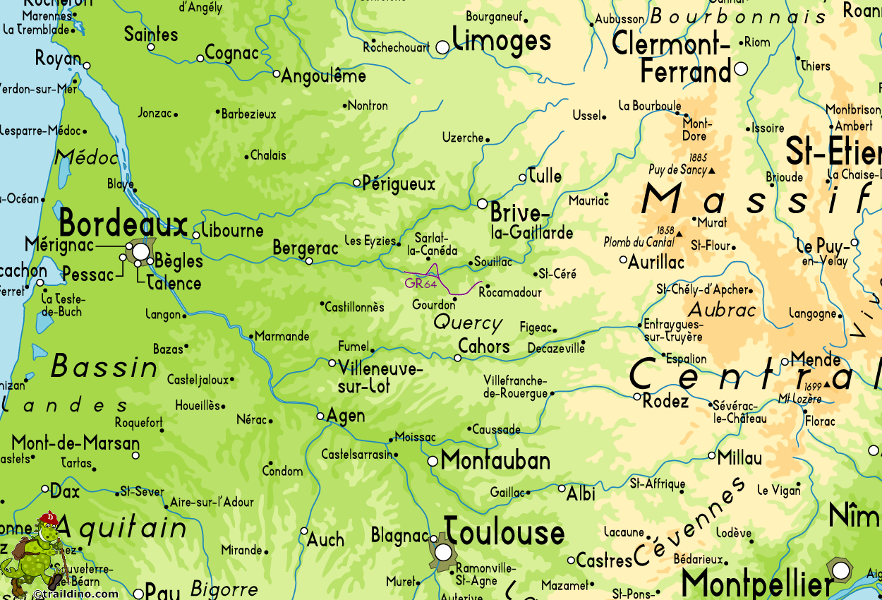 Map of GR64